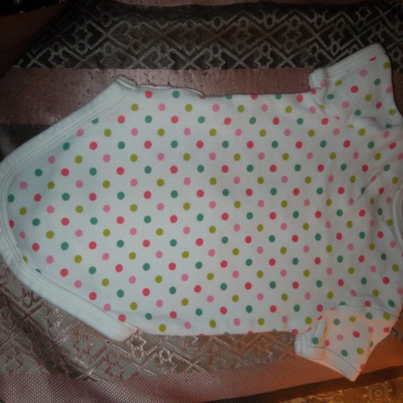 CATH KIDS SHORT SLEEVE POLKA-DOT ONESIE - Picture 6 of 6